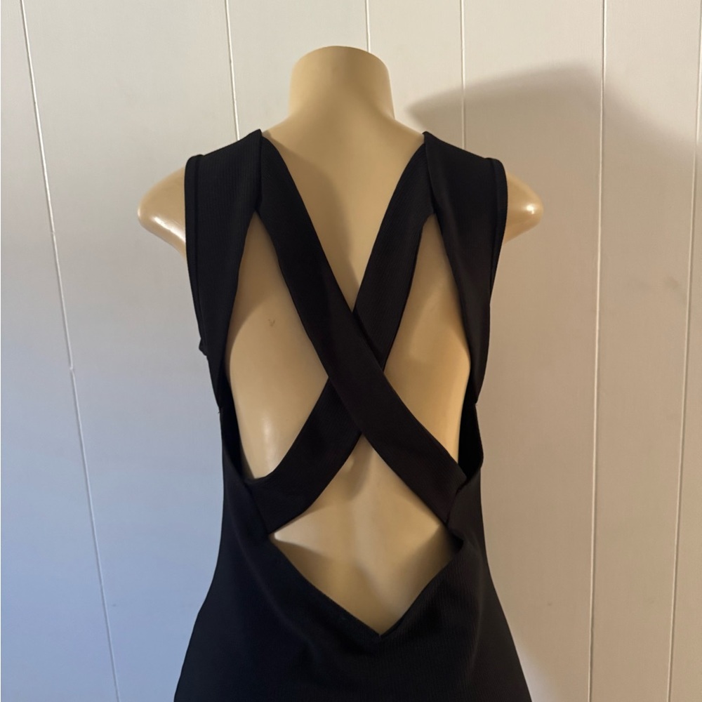 Lovers + Friends Black Sleeveless Maxi Dress with Side Slit - Picture 6 of 6